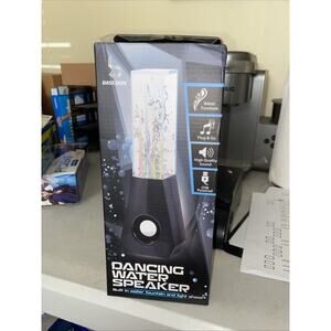 Bass Jaxx - Dancing Water Speaker Built In Water Fountain w/Lights - Black NIB